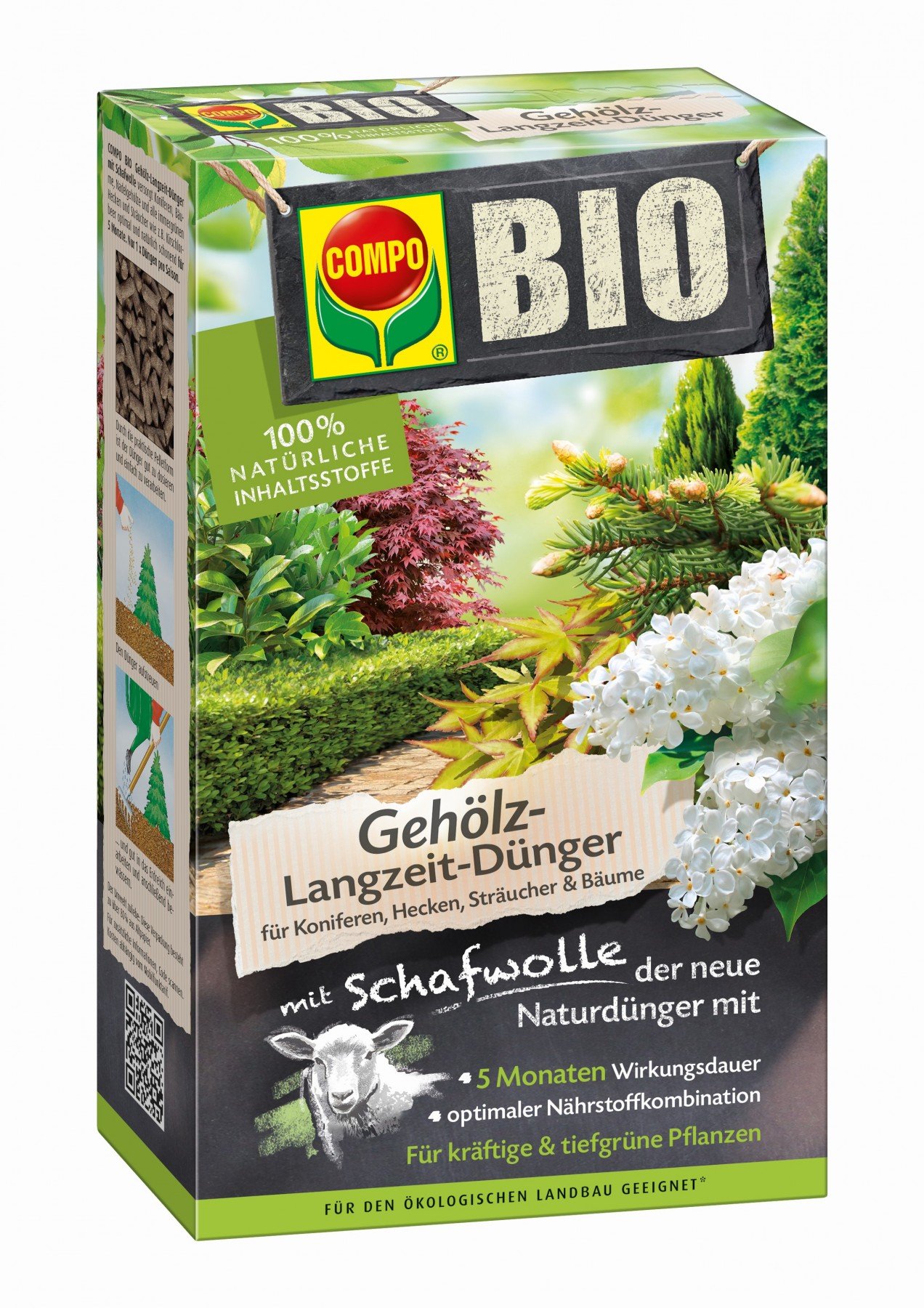 COMPO BIO Gehlz-Langzeit-Dnger mit Schafwolle