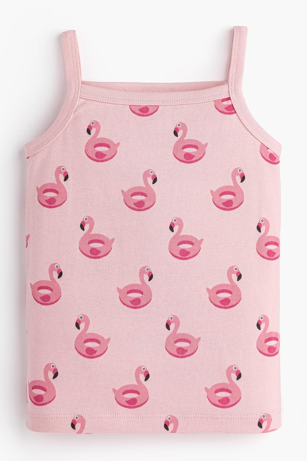 monica + andy Two Piece Spaghetti Tank Pajama Set, 100% Organic Baby Clothes for Girls, Sizes For Kids & Toddlers - Image 2