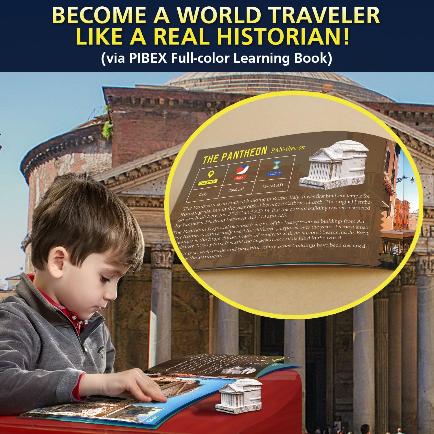 PIBEX Ancient Wonders Dig Kit, Dig up 6 Mystery Historical Landmarks & 6 Treasure Stones - Image 4