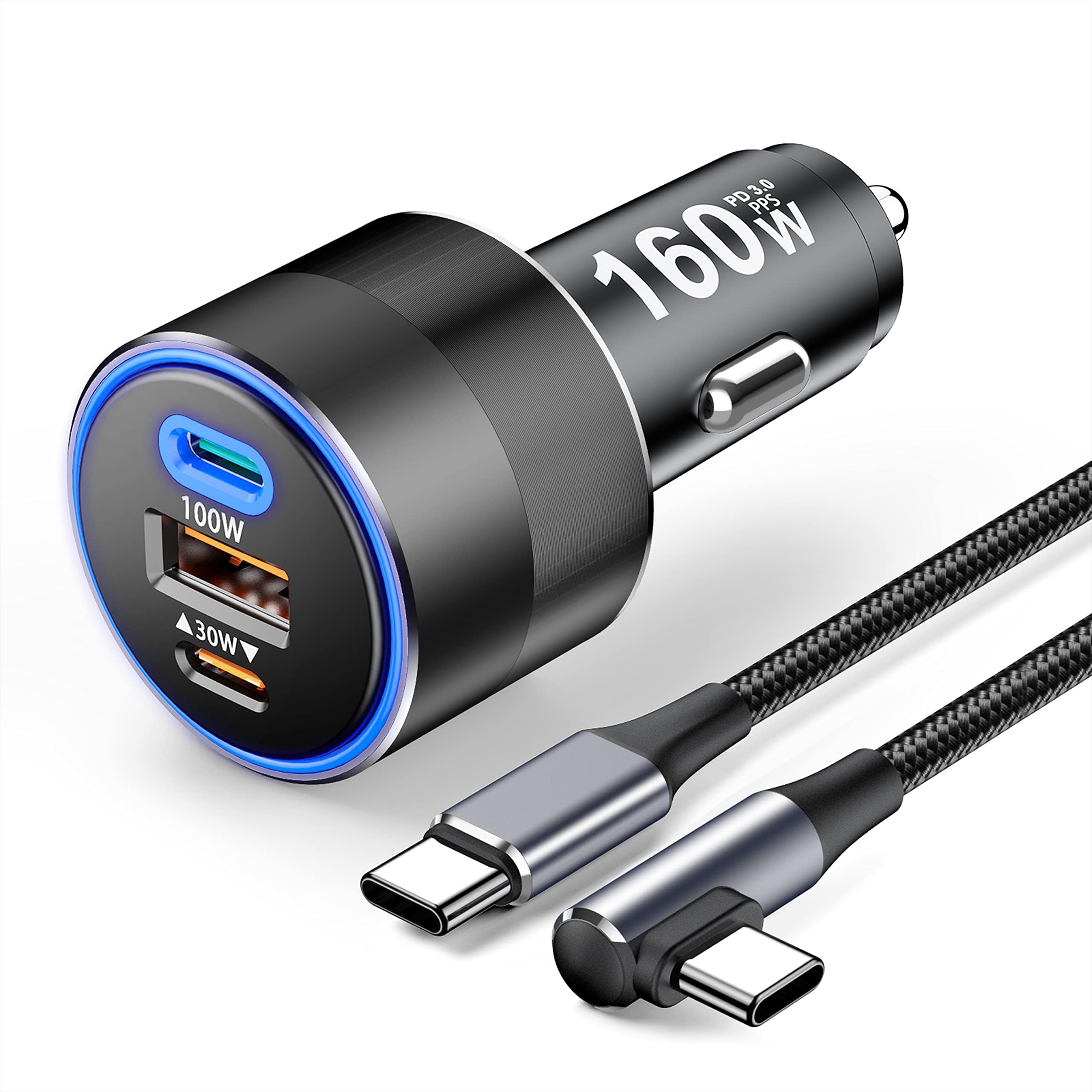 Thlevel Prise De Chargeur De Voiture USB/QC3.0 Et PD/Type-C Avec