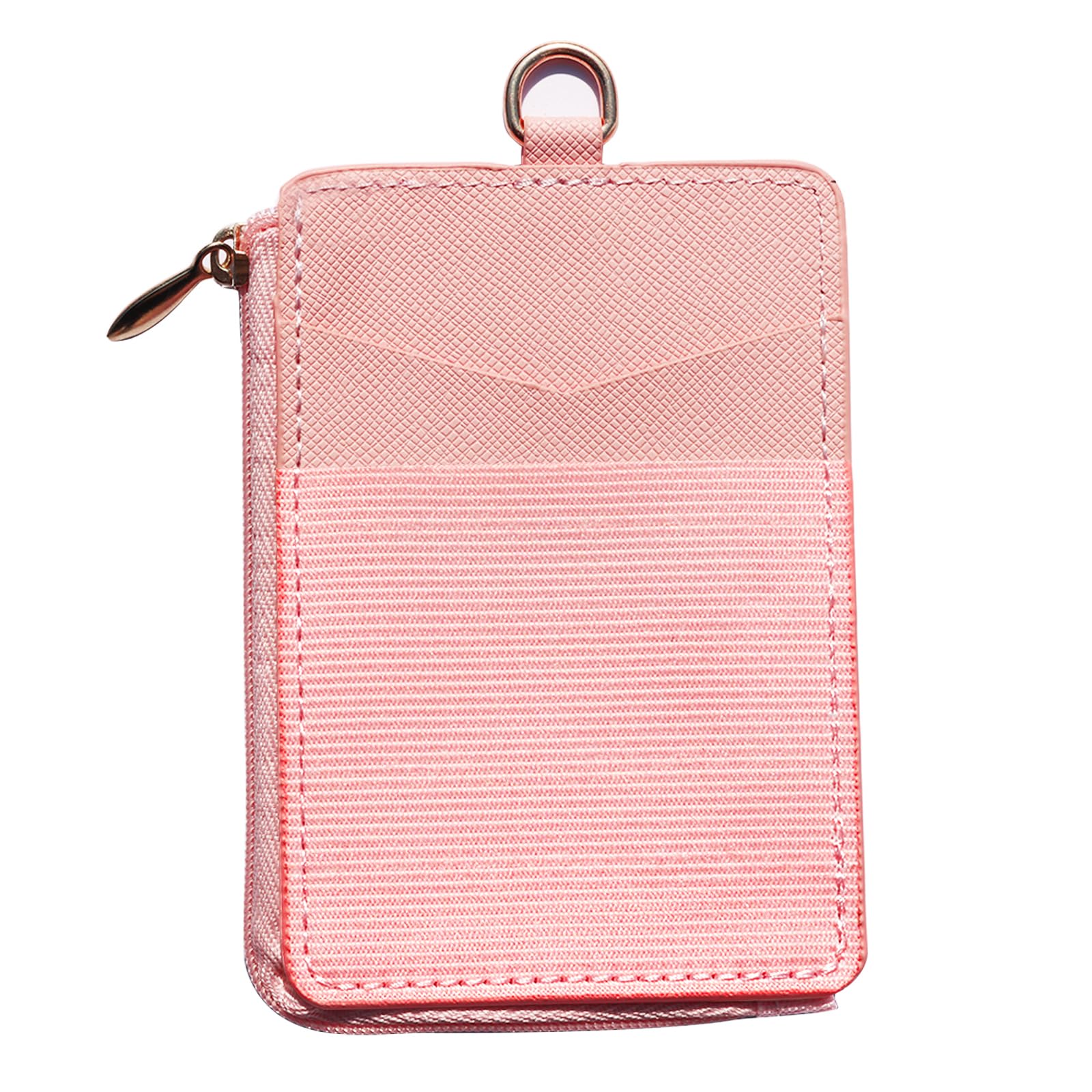 FORZEN Slim Minimalist Vertical Card Holder Wallet, Pocket Credit Card Holder, Elastic Card Holder Wallets for Men & Women (Pink)