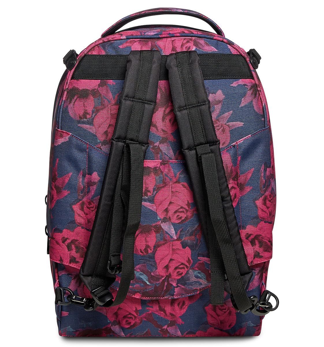 Invicta Trolley TECH ROSES, Crossover System, Tasche multifunzione, Per bambine e ragazze, Scuola, Tempo libero, Viaggi
