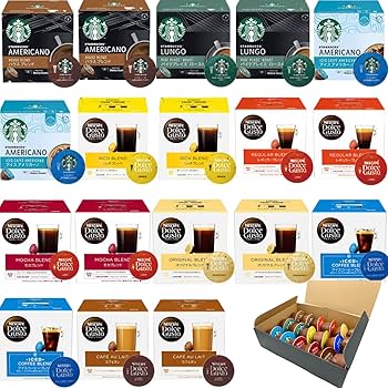 Amazon.co.jp: ドルチェグストカプセル 9種類（売れ筋トップ6種