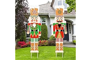 Capoda 2 Pcs Outdoor Nutcracker Christmas Decorations
