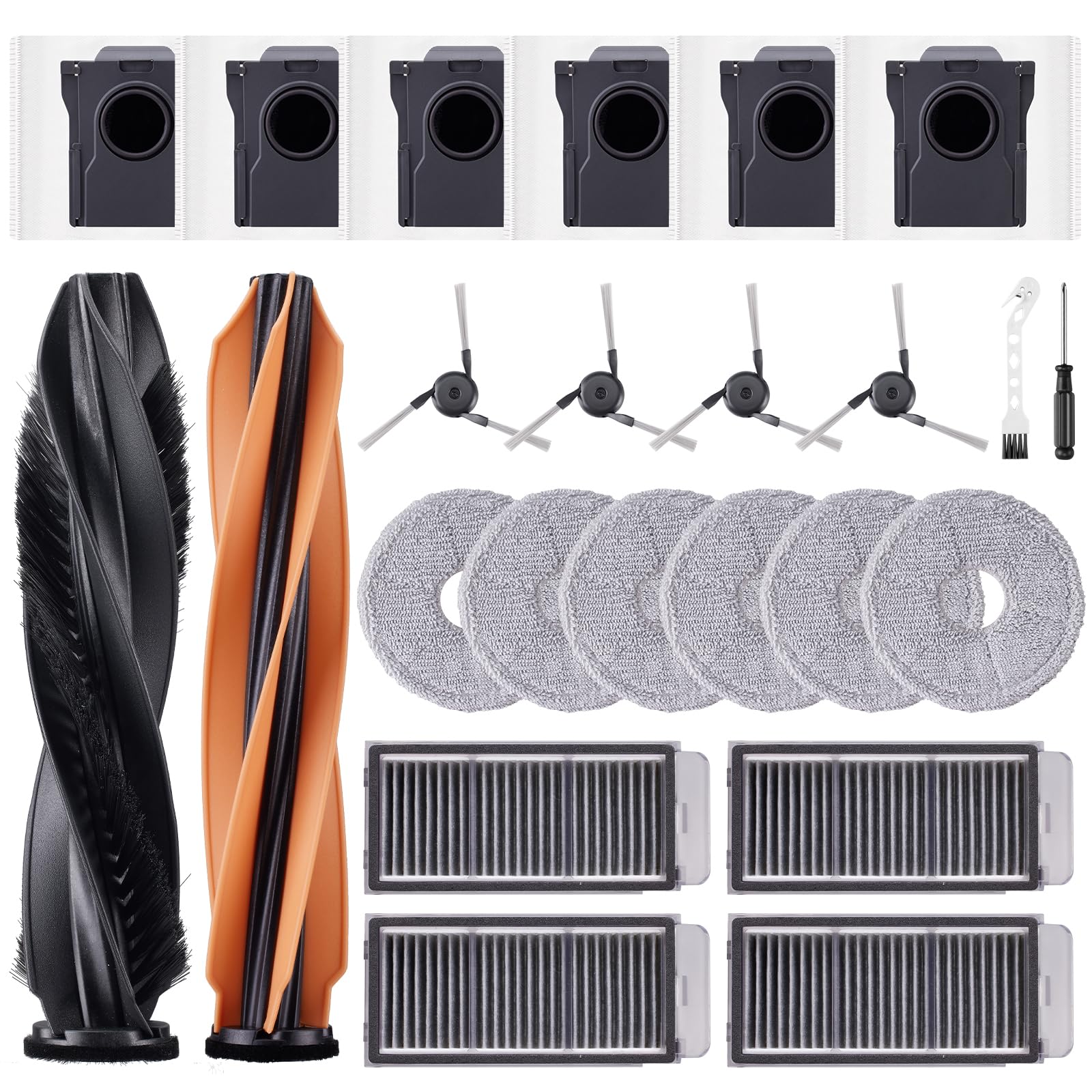 Sacs à poussière DREAME L50s Pro Ultra et filtres de rechange pour robot aspirateur