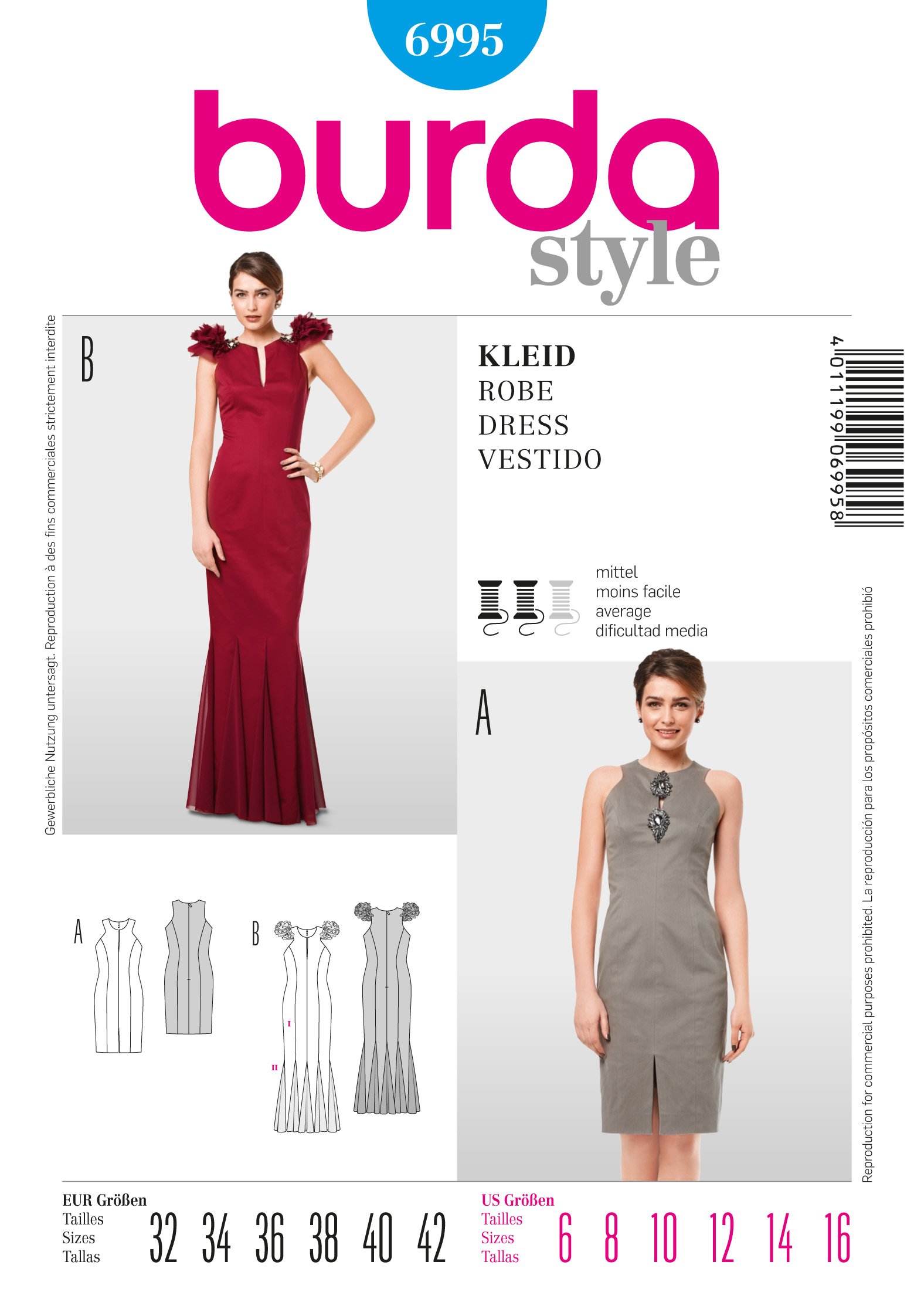 Abendkleid burda Clearance