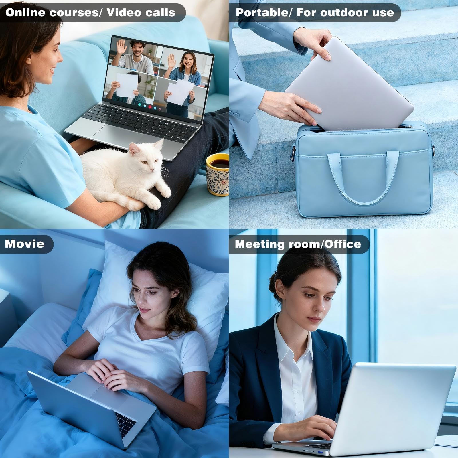 2026 New Laptop Computer, 15.6 Inch Window 11 Pro Lap Top PC 16GB RAM 256GB SSD, Core M3(Beat N4000), 2-Year Warranty, Office 365, FHD 1920 * 1080, 180°Open, UHD Graphics, Full-Size Keyboard — view 9