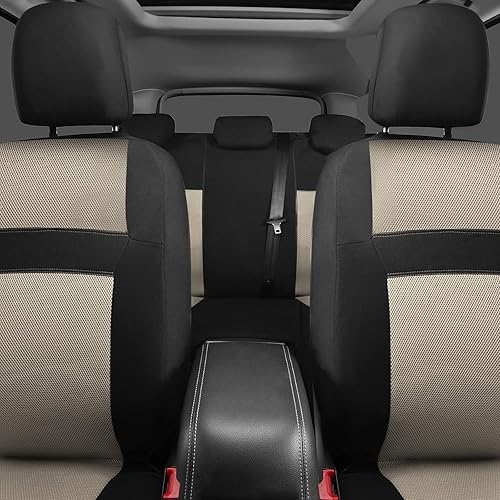 Miniatura 24 de CAR PASS - Juego completo de fundas de asiento de auto color rosa, respiración de aire en verano, de malla de 5mm de esponja compuesta