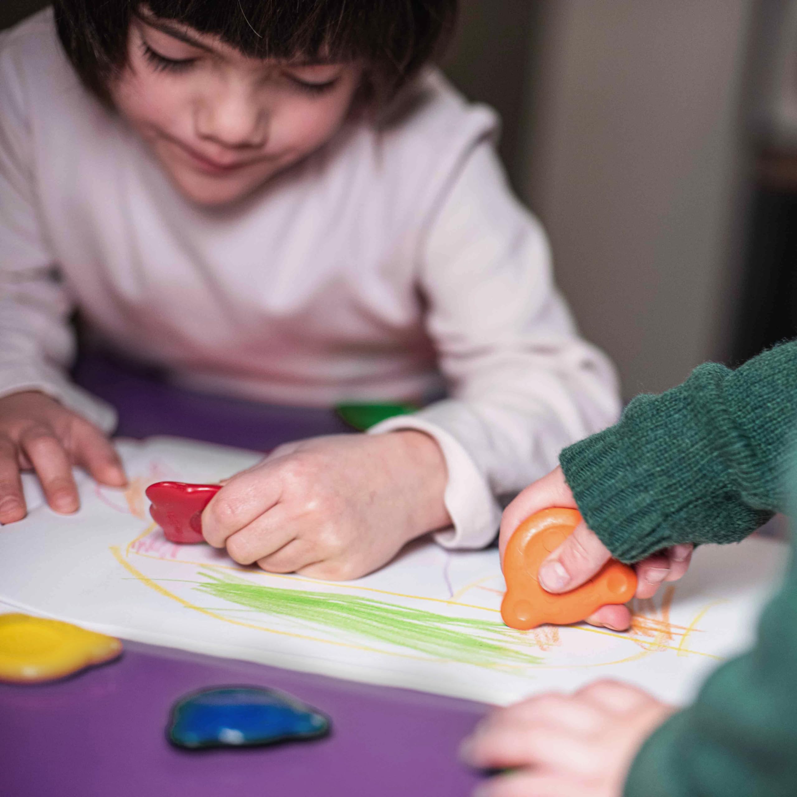 Carioca Baby Teddy Crayons | Caja de Ceras para Niños a Partir de 12 Meses con Forma de Oso, 48 Unidades