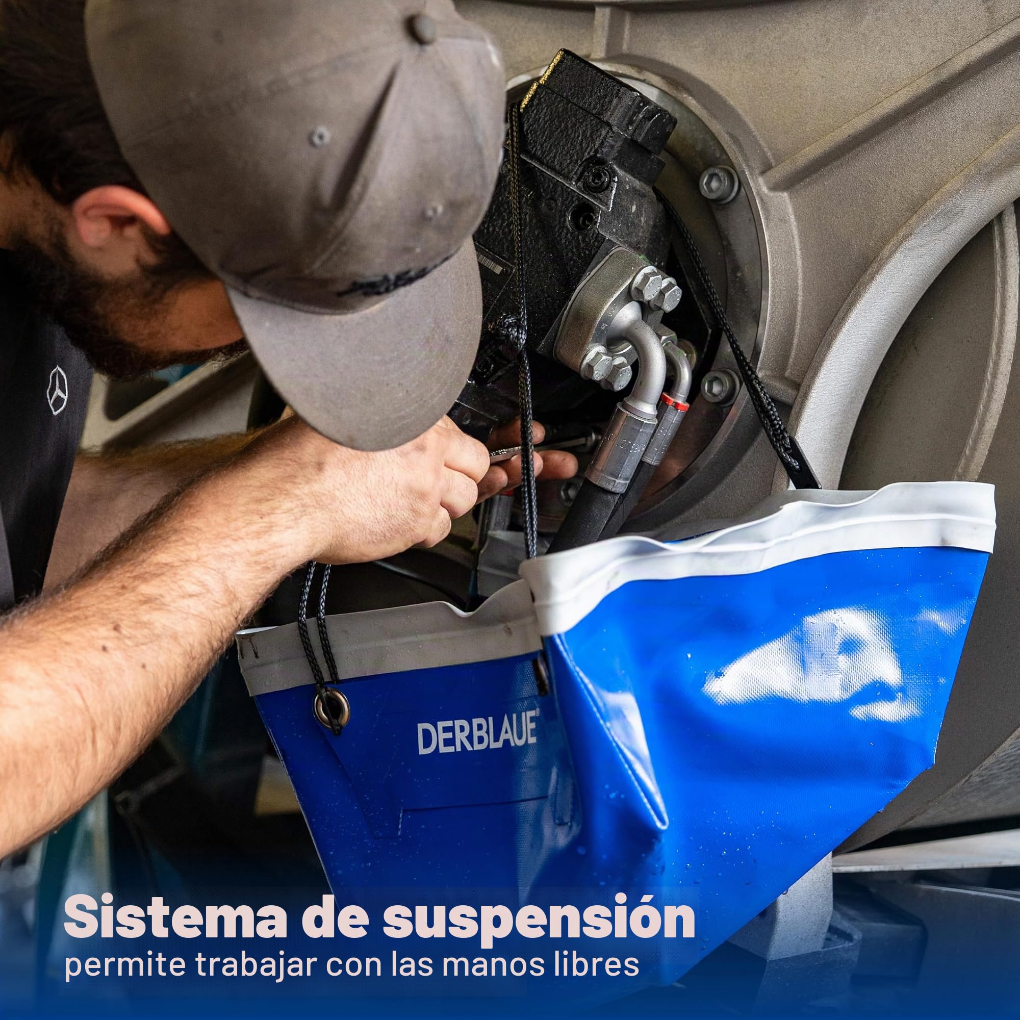 DERBLAUE® Bañera profesional – Bandeja recogedora para trabajar con H20 e HYD