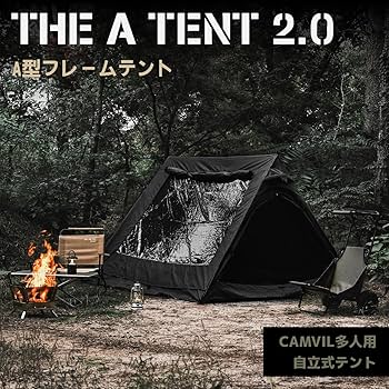 Amazon.co.jp: CAMVIL（ケムビル）A型フレームテント カーキ 防風 防水