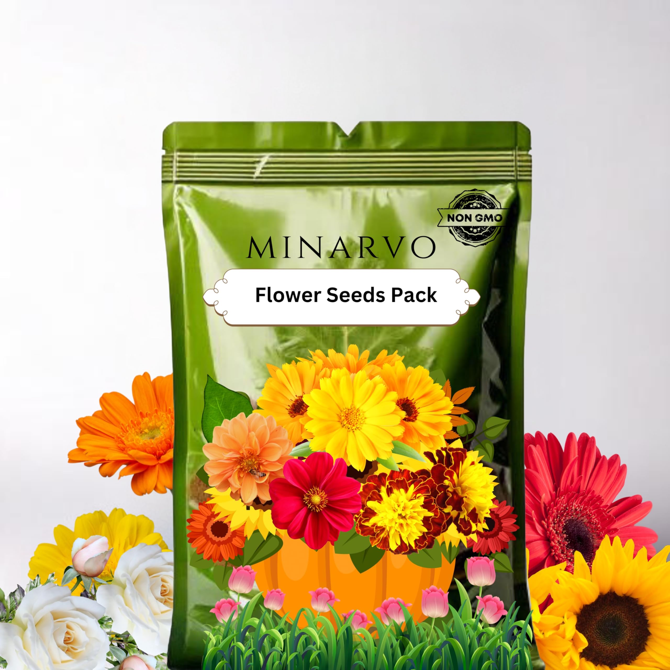 Flower Seeds Pack of 9 Variety | Hybrid & F1 Draft Varity imported Seeds |Petunia | Poppy | Gazania | Marigold Navrang | Dhalia | Ice plant |Marigold F1 white |Dainthus| Cineraira (B0DFCJVG7Q) Amazon Price History, Amazon Price Tracker