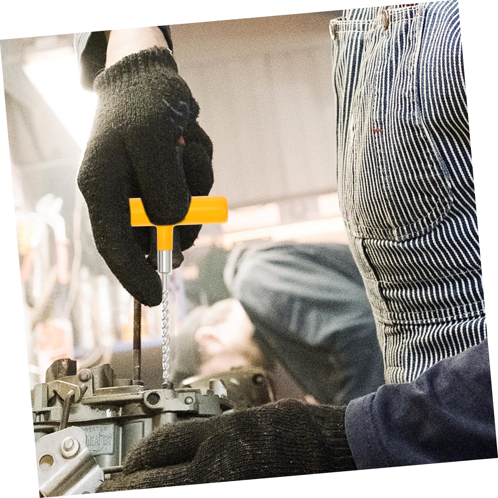 Universelles Reifenreparaturset 100 Stück Tragbar und Leicht Einfache Bedienung für Auto und Motorrad Stahl Gummi Kunststoff