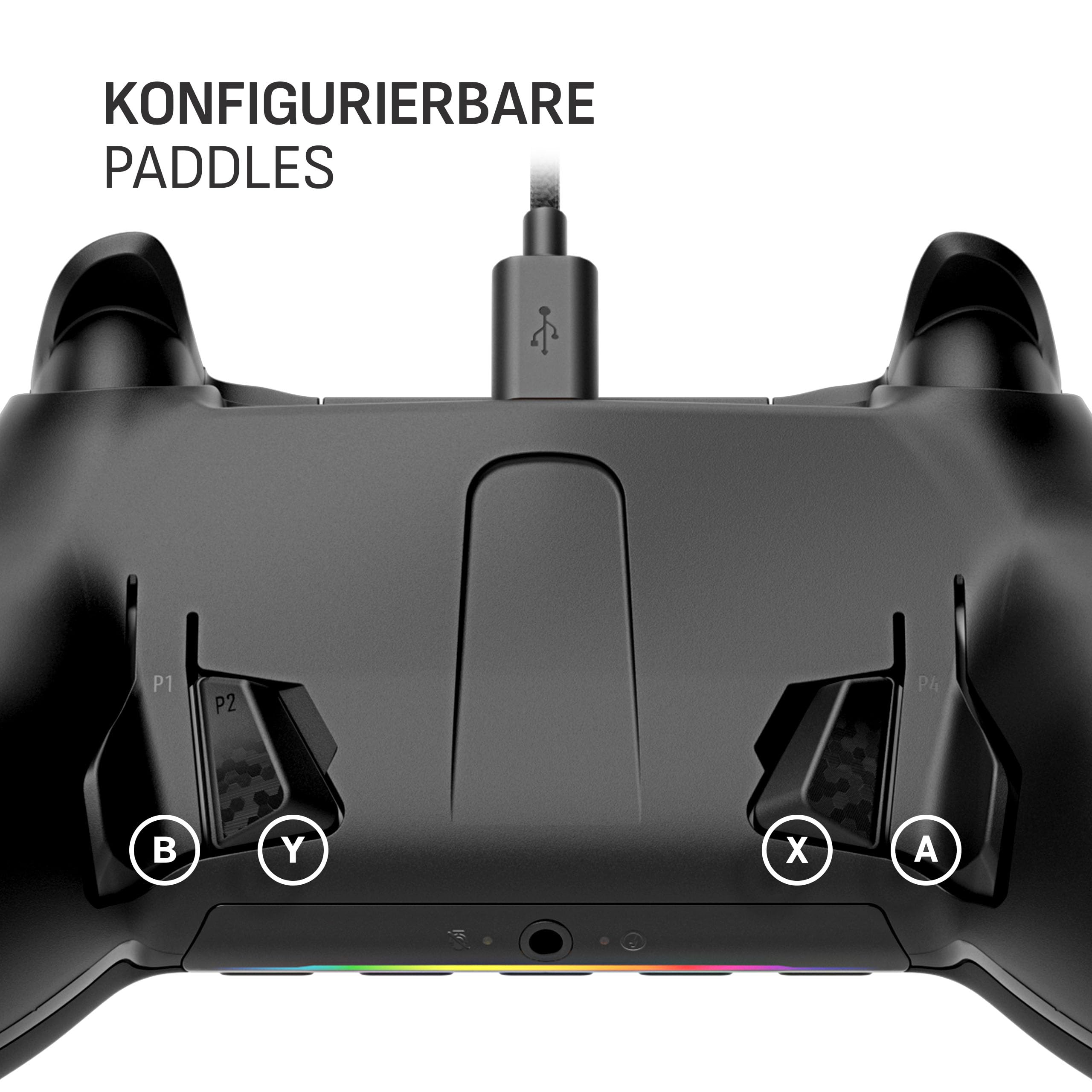 SCUF ENVISION Kabelgebundener V1 (2023) PC-Nur-Gaming-Controller - Fünf Abnehmbare G-Tasten - Abnehmbare Back-Paddles - iCUE-Kompatibel - Schwarz