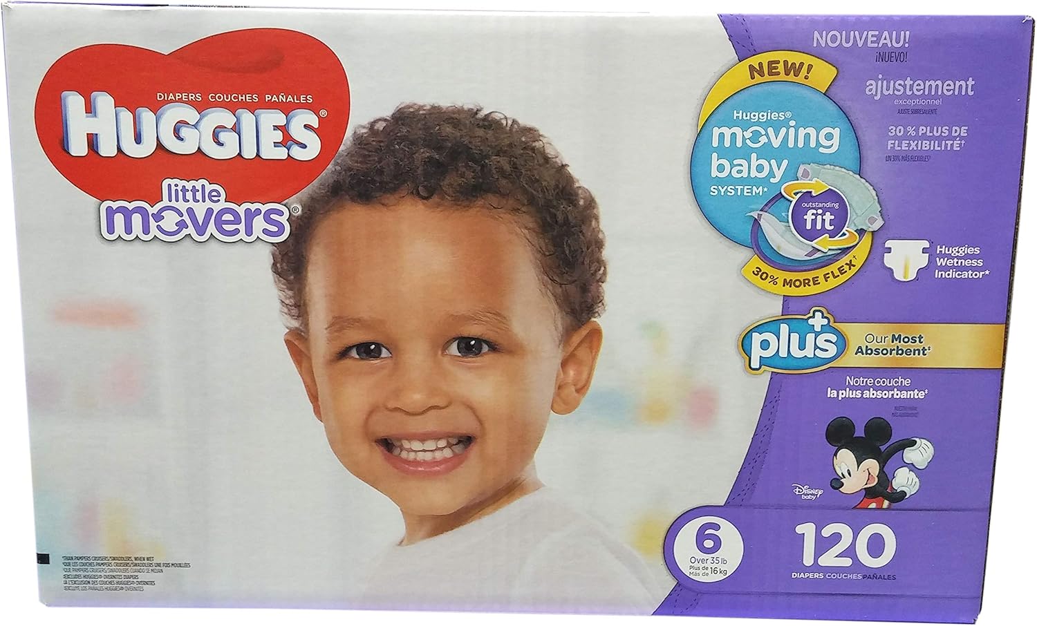 Huggies Little Movers Size 6 Diapers (Pack of 120) Amazon.ca Baby