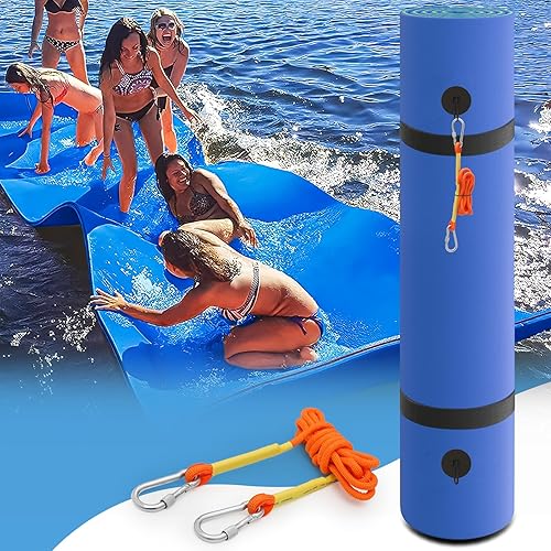 Miniatura 1 de MADOG - Alfombra de agua flotante para exteriores, para adultos, flotadores gigantes de piscina de 12 pies18 pies para piscina, lago y océano, 3