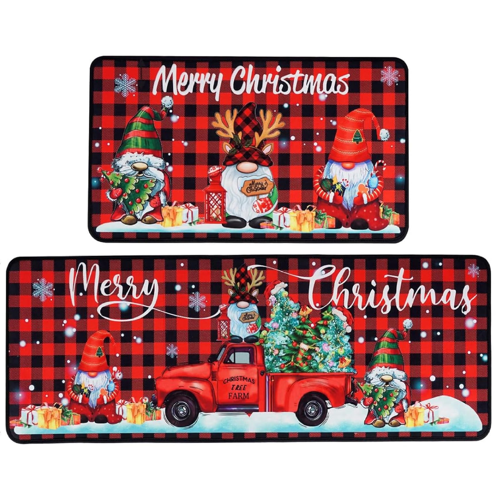 Tapis de cuisine Noël rouge pour réchauffer votre intérieur