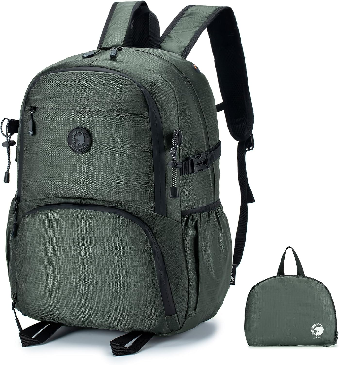 SPAHER Cabin Luggage 40 x 30 x 20 Foldable Travel Cabin Backpack for Wizzair Volotea Waterproof Nylon Sports Bag Weekend Small Handbag Cabin Airplane Casual Backpack for Women Men, L-grey, Unisex SPAHER Cabin Luggage 40 x 30 x 20 Foldable Travel Cabin Backpack for Wizzair Volotea Waterproof Nylon Sports Bag Weekend Small Handbag Cabin Airplane Casual Backpack for Women Men, L-grey, Unisex