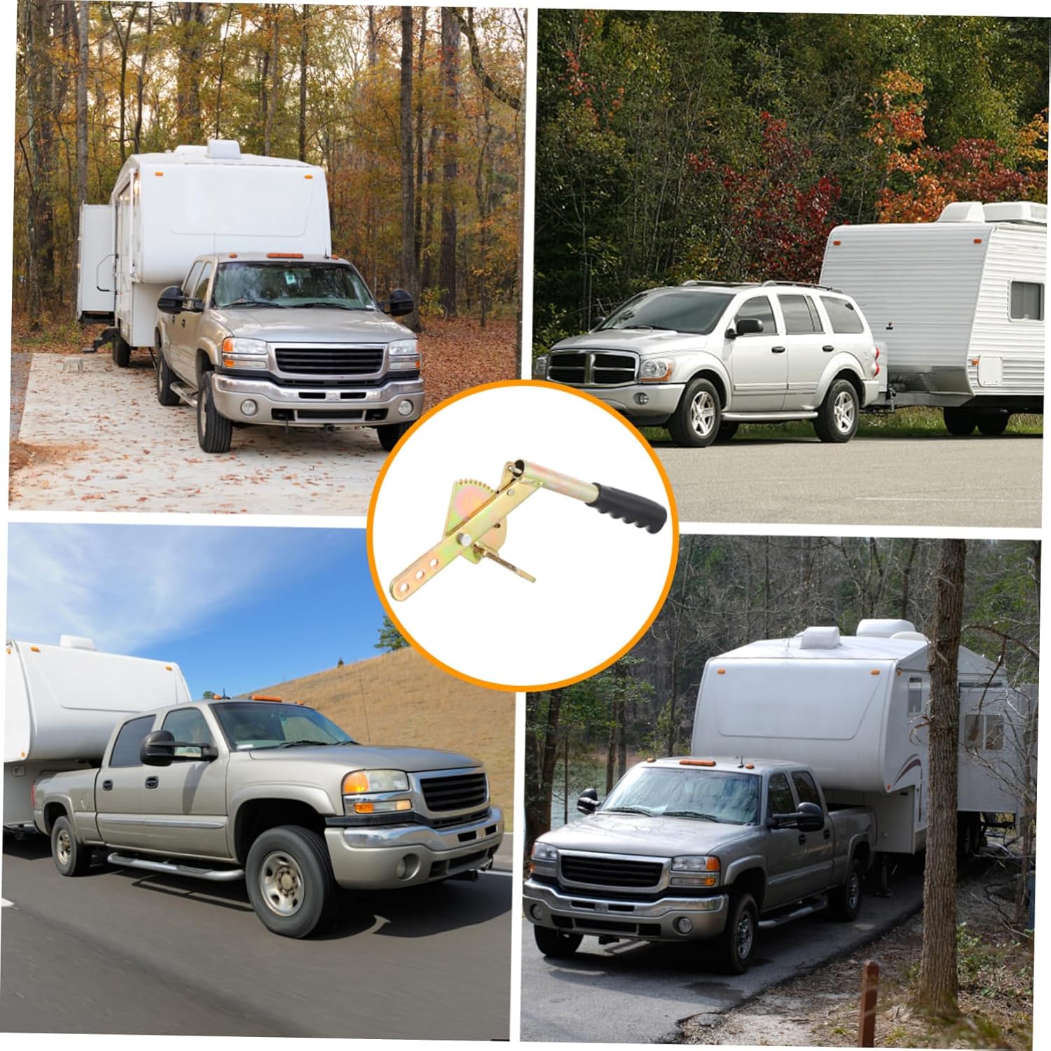 Trailer Hand Brake Lever with Anti-Slip Handle for Easy Operation Durable Coupling Hitch Brake Lever Essential Trailer Accessory for Rvs and Towing Vehicles