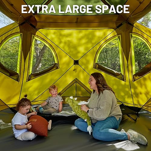 Miniatura 7 de TIMBER RIDGE Tienda de campaña desplegable instantánea para 4 personas, fácil instalación de 60 segundos, resistente a la intemperie, tienda de