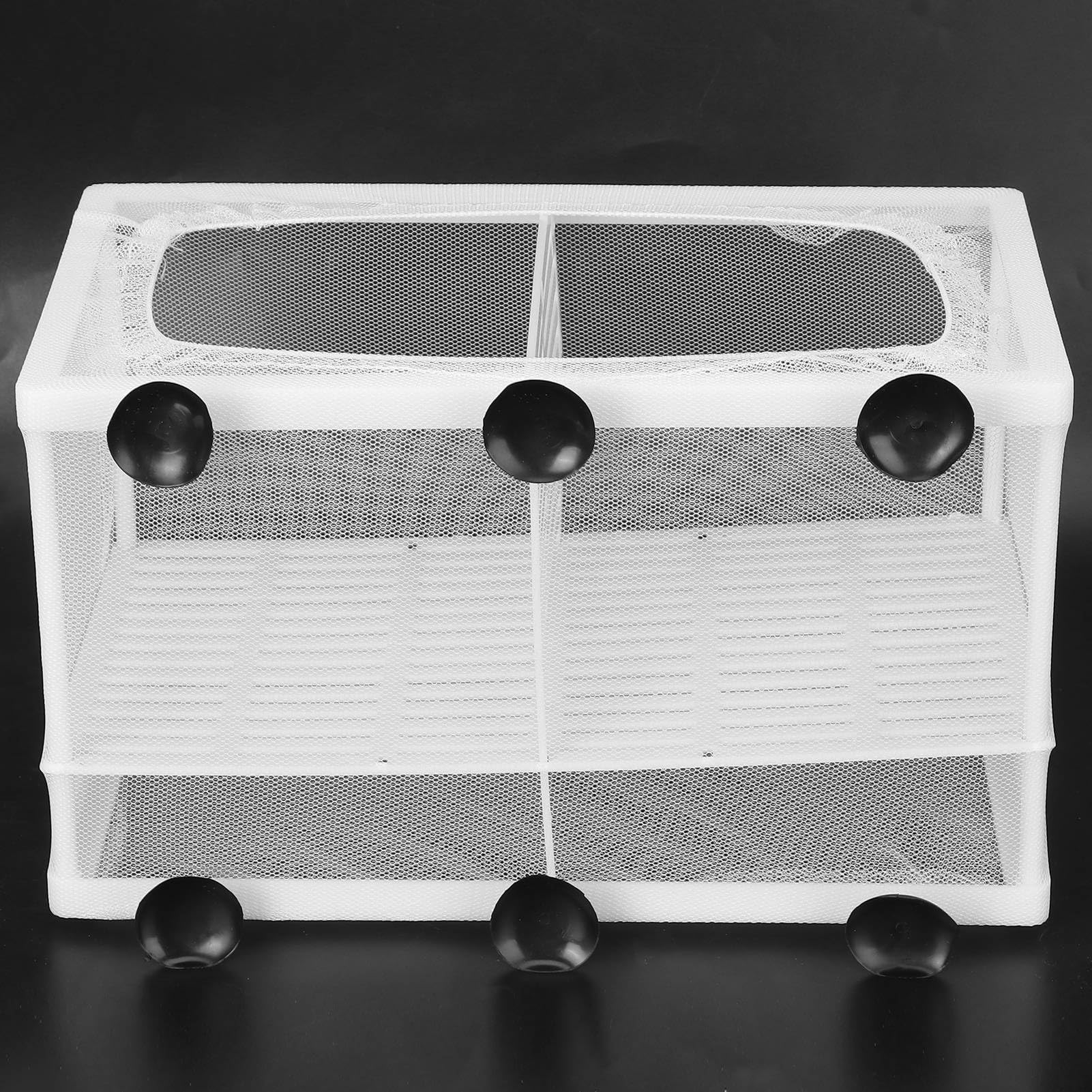 Generic Zuchtbox für Aquarienfische, Langlebiger Brutkasten für Kleine Fische, Geeignet für Alle Aquarien (Groß mit Trennwand)