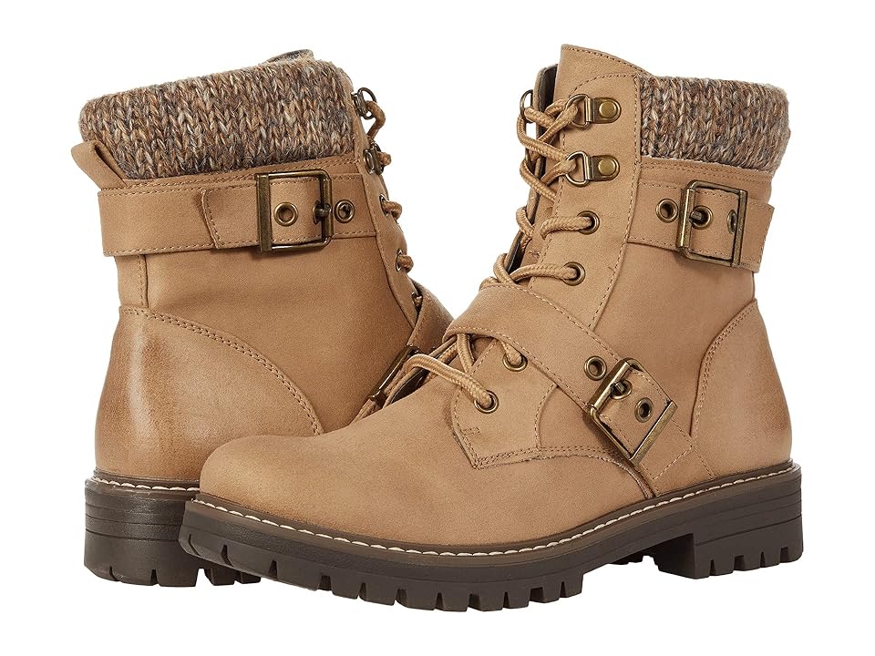 Cliffs by White Mountain Marlee (Natural/Fabric) Women's Boots INTERNATIONAL SHIPPING
