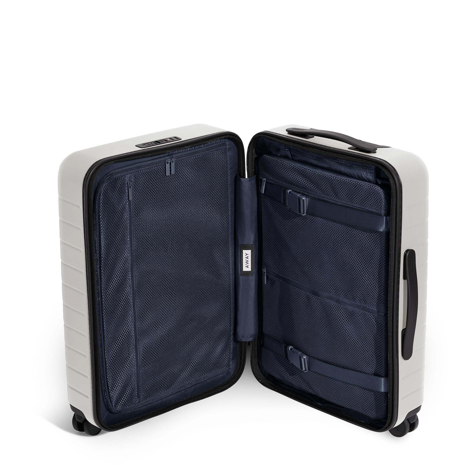 Away Bigger Carry-On Luggage, Lightweight Hardside Large Suitcase with Spinner Wheels, TSA Lock, Airline Approved, Cloud Gray