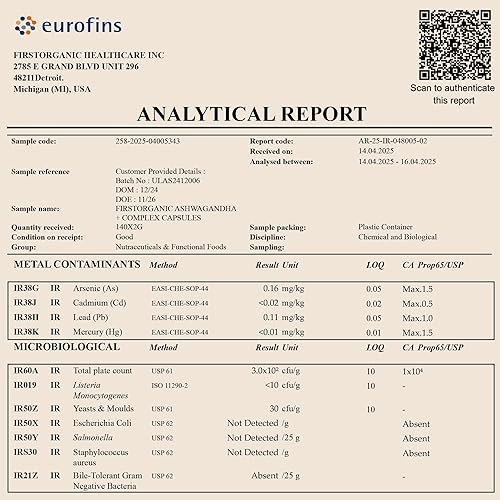 Miniatura 4 de Complejo de Ashwagandha+ Premium  Fórmula respaldada por la ciencia 17 en 1  Apoyo al estrés, energía y concentración  Sin OMG, sin gluten, vegano,