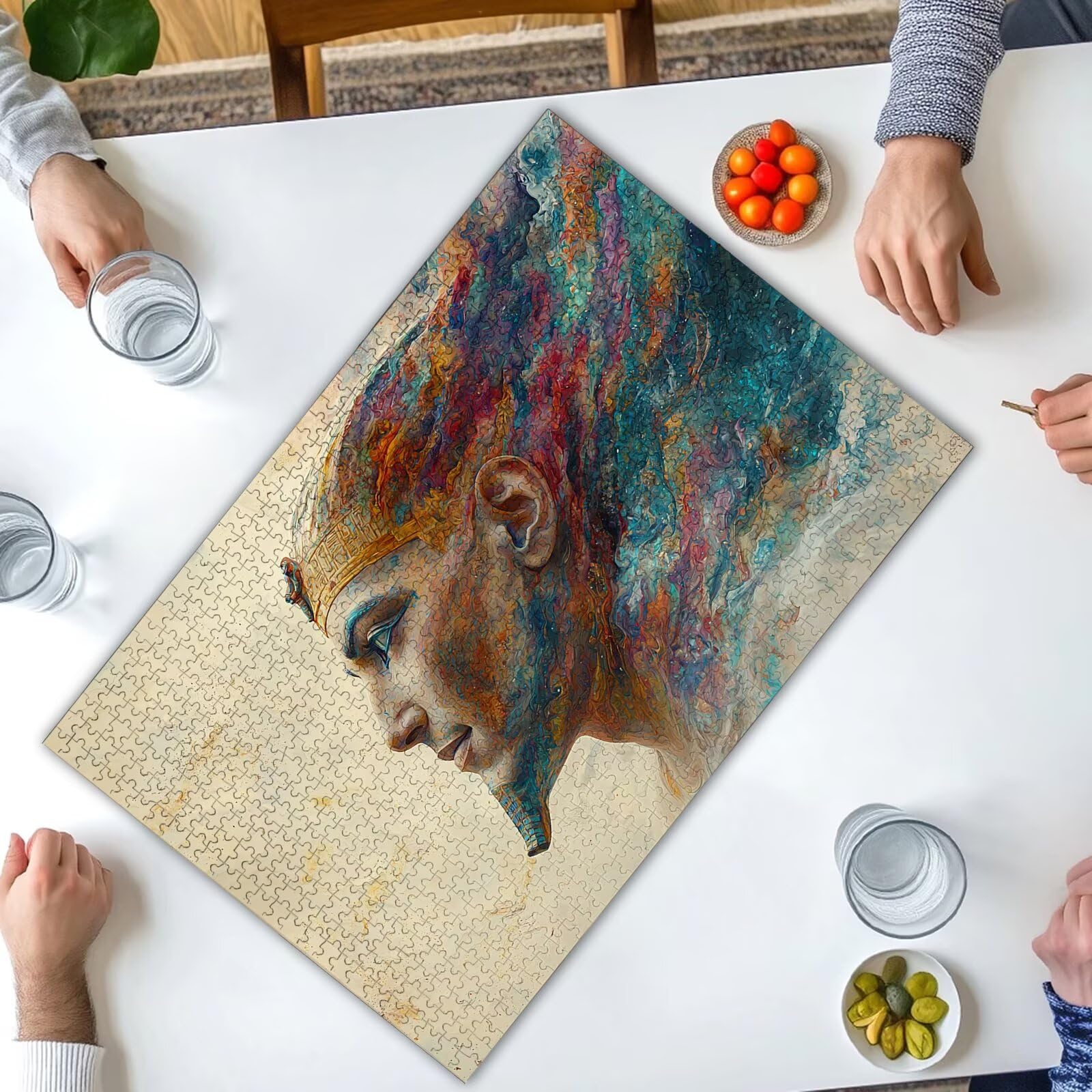 Puzzle 2000 sztuk Egipt, abstrakcyjne puzzle 2000 sztuk dla dorosłych i nastolatków, drewniane puzzle z wykwintnym opakowaniem, rodzinne gry edukacyjne, dekoracje domu, prezent dla dorosłych-2111