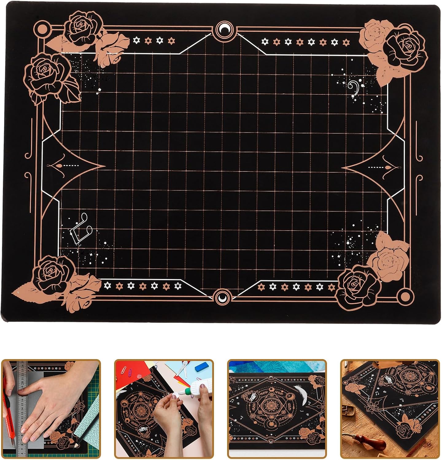 A4 Cutting Mat Double-Sided PVC Craft Engraving Pad for Sewing and Paper Cutting Pink for Hobby and Art Projects