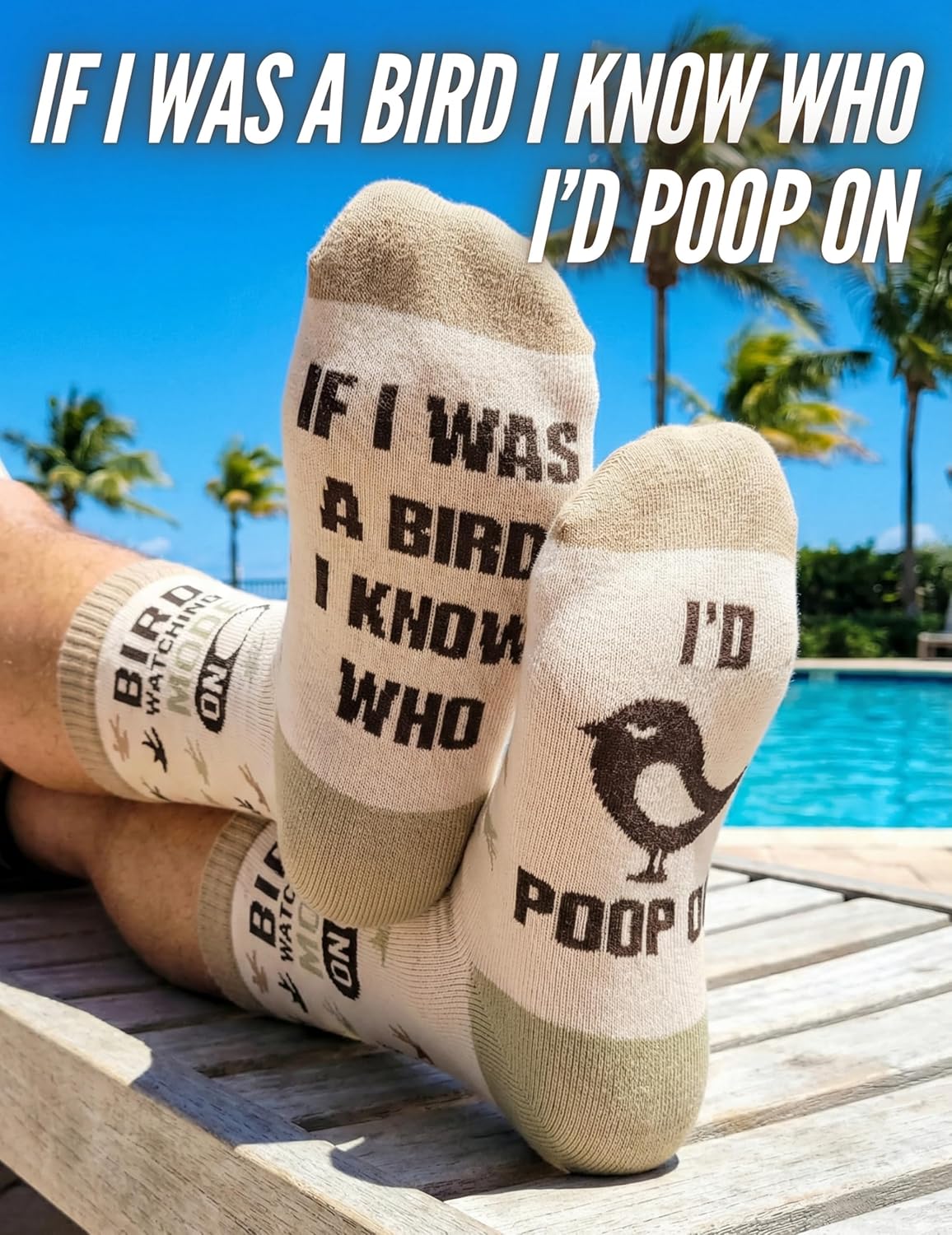 InnoBeta Bird Watching Gifts for Men, Women, Gifts for Bird Lovers, Watchers, One Size Crew Socks - Image 3