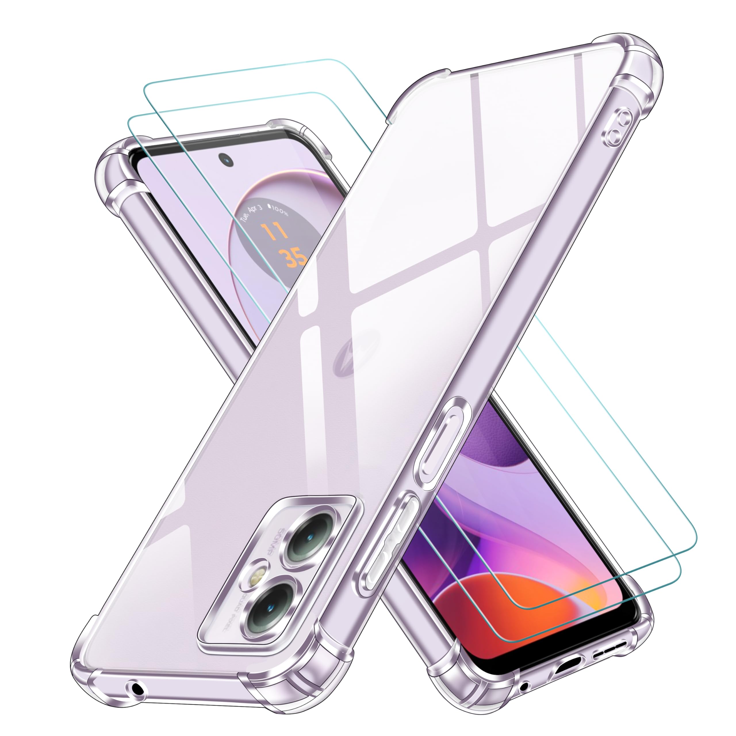 Yichxu Coque Pour Motorola Moto G14 Silicone Glitter Housse Avec Protection Caméra Anti-Rayures Souple TPU En Protection Antichoc Amour De Coeur Légère Étui Pour Moto G14, Noir