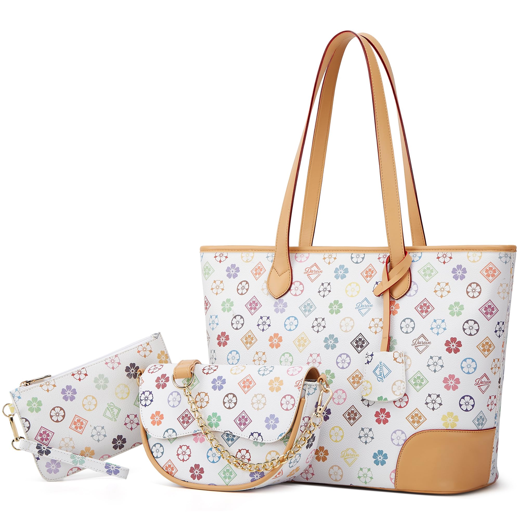 Women Fashion Handbags Tote Bag Shoulder Bags Top Handle Satchel Purse Set