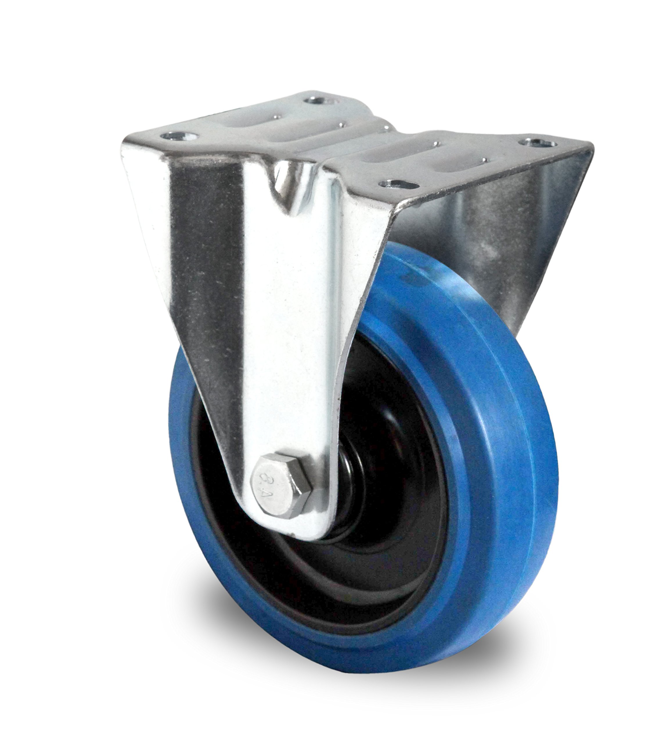 1 Satz Blue Wheels Lenkrollen 200mm 400kg/Rolle NEU Bock/FS