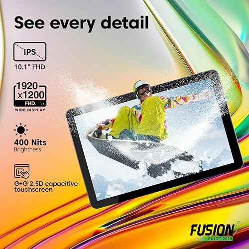 Miniatura 3 de Fusion5 Tablet PC profesional Windows 11 de 10.1 pulgadas, 16 GB de RAM, SSD de 512 GB, Intel de 13 generación, Full HD, USB C, Micro HDMI, tableta