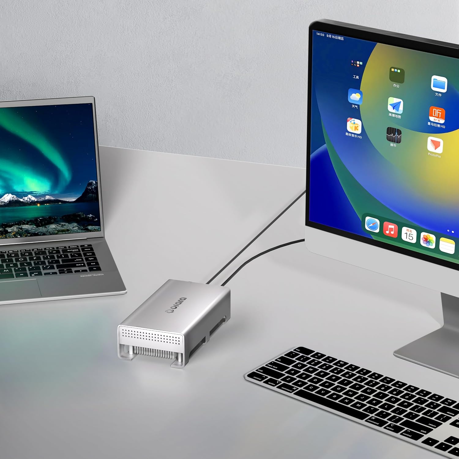 USB4 40Gbps U.2 SSD Enclosure, Compatible with Thunderbolt 4 to U.2 NVMe SSD Case, Up to 3000Mb/s, Type C to U.2(SFF-8639) PCIe Adapter, External 2.5” U.2 Case for Thunderbolt 4/3/USB3.2/3.1
