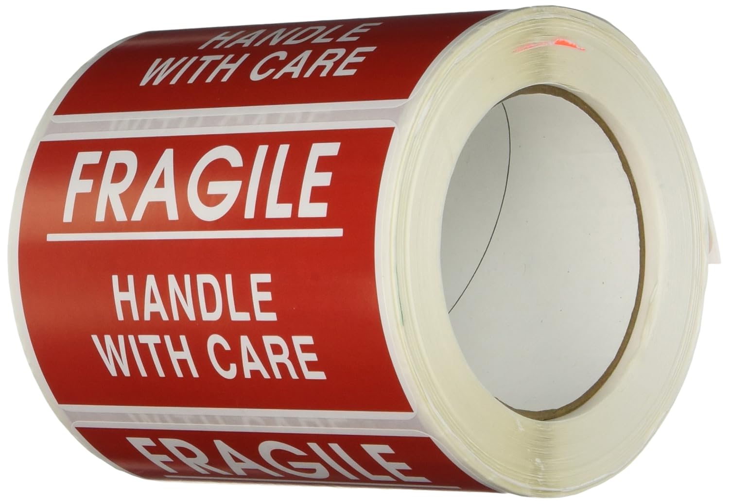 TapeCase Shipping Packing Labels "Please Handle With Care / Fragile / Thank You", Red/White (50 Per Pack) : Industrial & Scientific