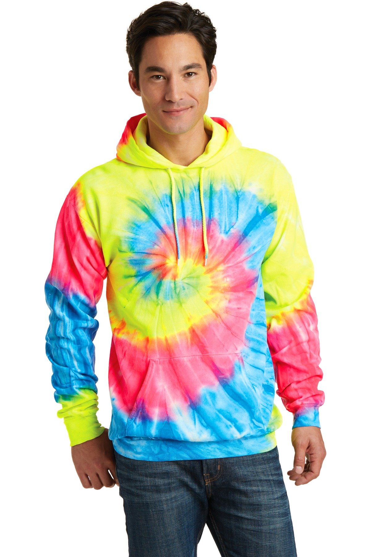 PORT AND COMPANY Tiedye Pullover Hooded Sweatshirt (PC146)