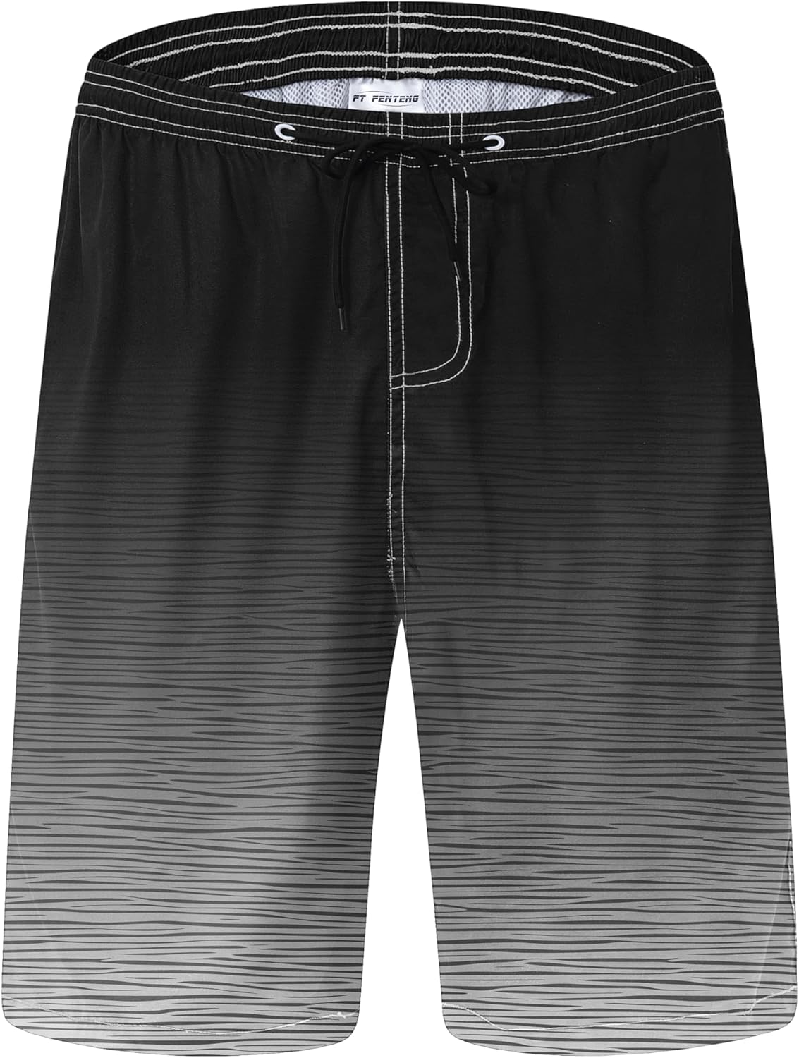 Mens Swim Trunks Quick Dry Board Shorts with Mesh Lining, Breathable Fit Hawaii Beach Shorts Swimwear Bathing Suits