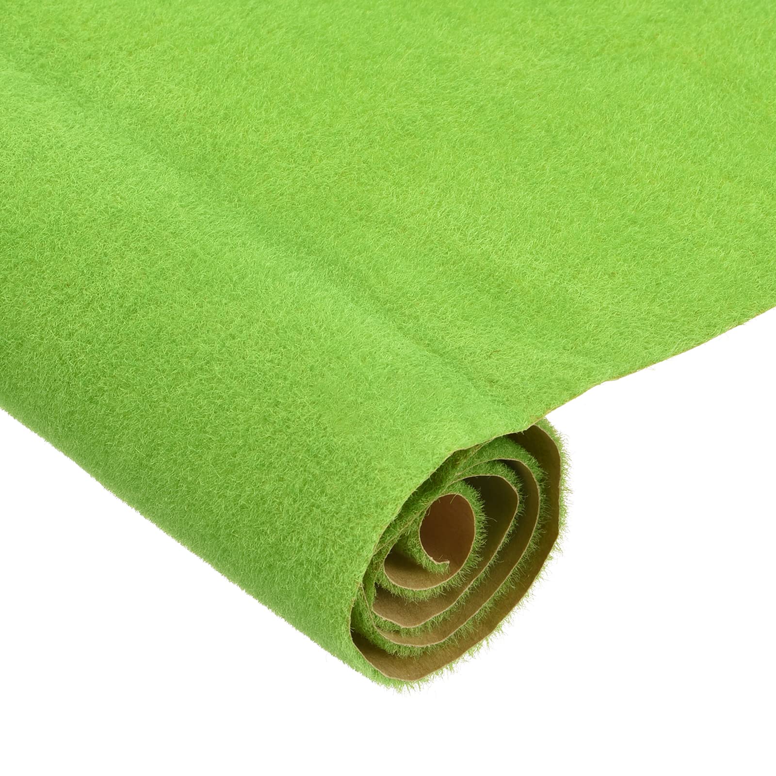 Muiltvoe Artificial Model Grass Mat 19.7" x 39" Light Green Small Realistic Fake Turf for Garden Lawn Decoration Model