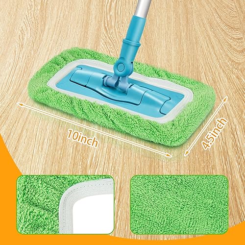 Miniatura 2 de Unoutur Paños de barrido seco reutilizables de microfibra para mopa húmeda, compatibles con Swiffer Sweeper Mop Reemplazo de almohadilla de