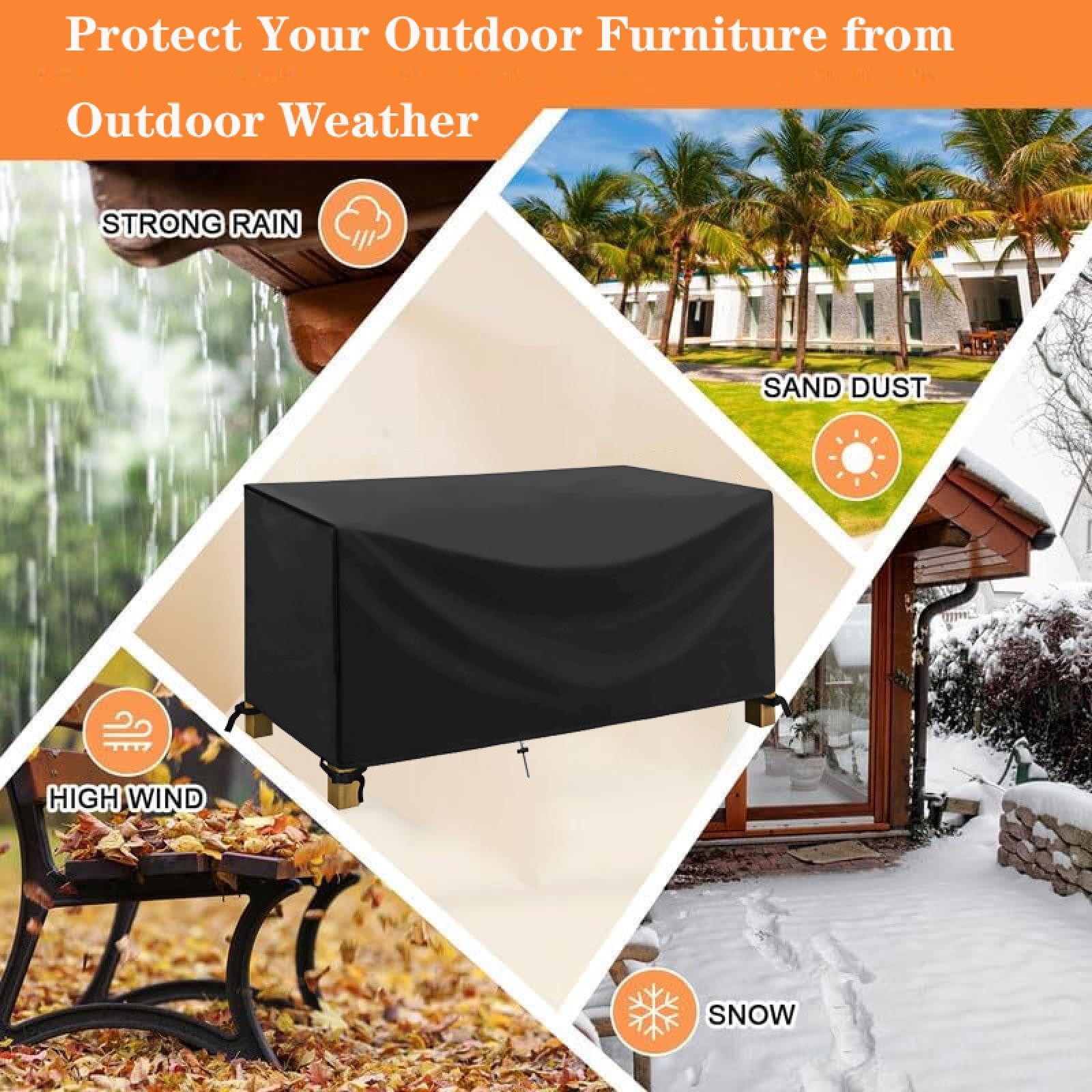 Copritavolo Da Giardino Impermeabile 240x180x80cm/LxPxA Telo Copertura Tavolo Esterno,Copertura per Mobili Da Giardino Impermeabile,Set Di Coperture per Mobili Da Esterno,Con Sistema Di Cordoncino