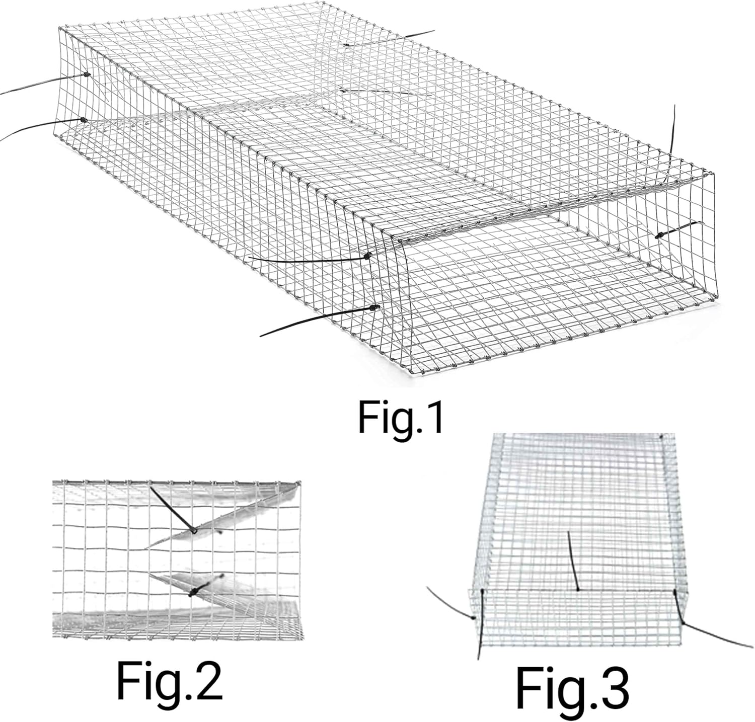 Large Dual Entrance Humane Snake Trap - Catches and Release All Kinds of Snakes - Reusable!