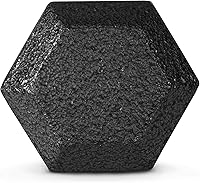 Vista 4 de CAP Barbell Mancuerna hexagonal de hierro fundido negro 5-120 libras Individual o par