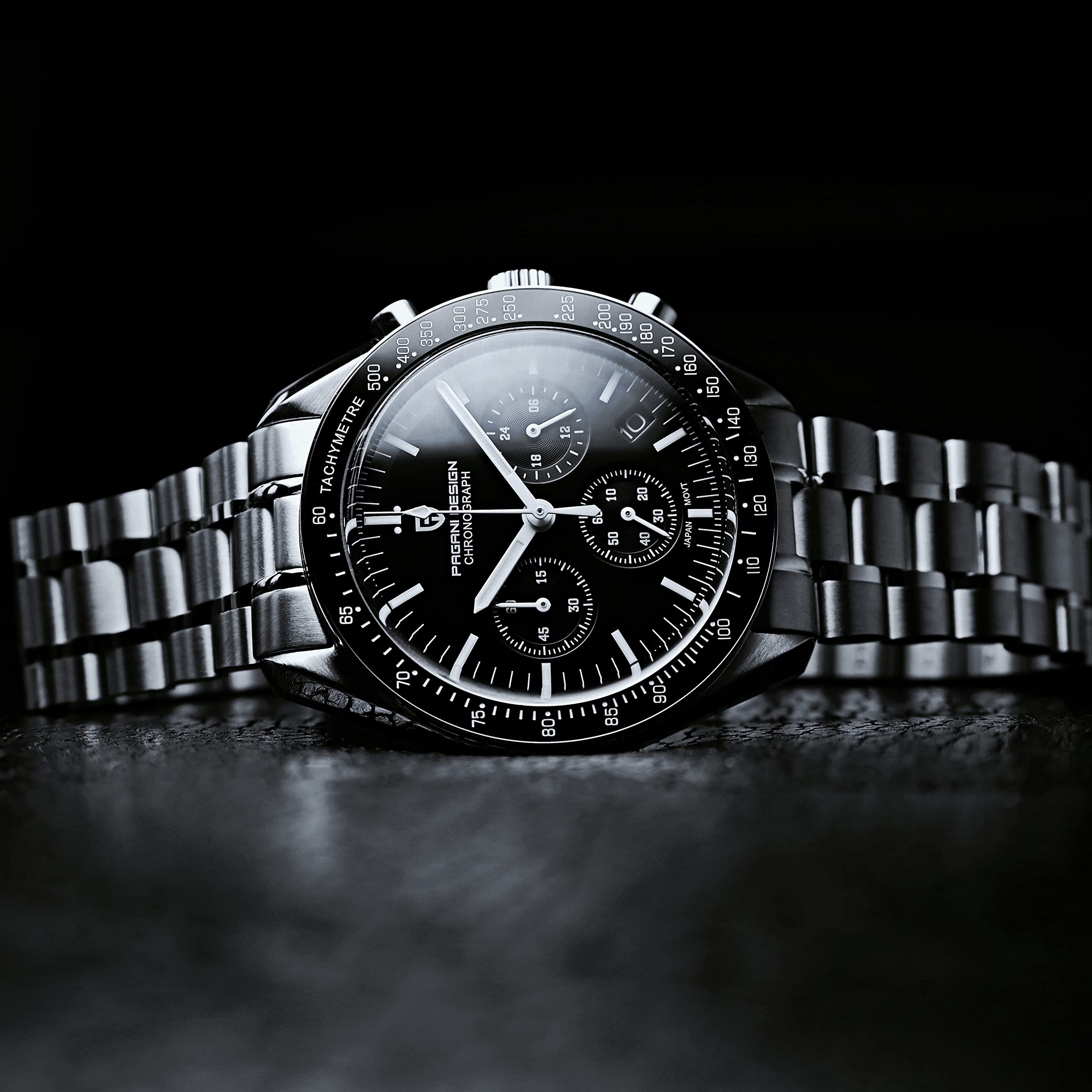 Pagani Design 1701 V3 Cronografo da uomo Quadrante al quarzo 40mm Movimento VK63 Orologio da uomo in acciaio inox a specchio zaffiro Orologio sportivo resistente all'acqua 100 metri