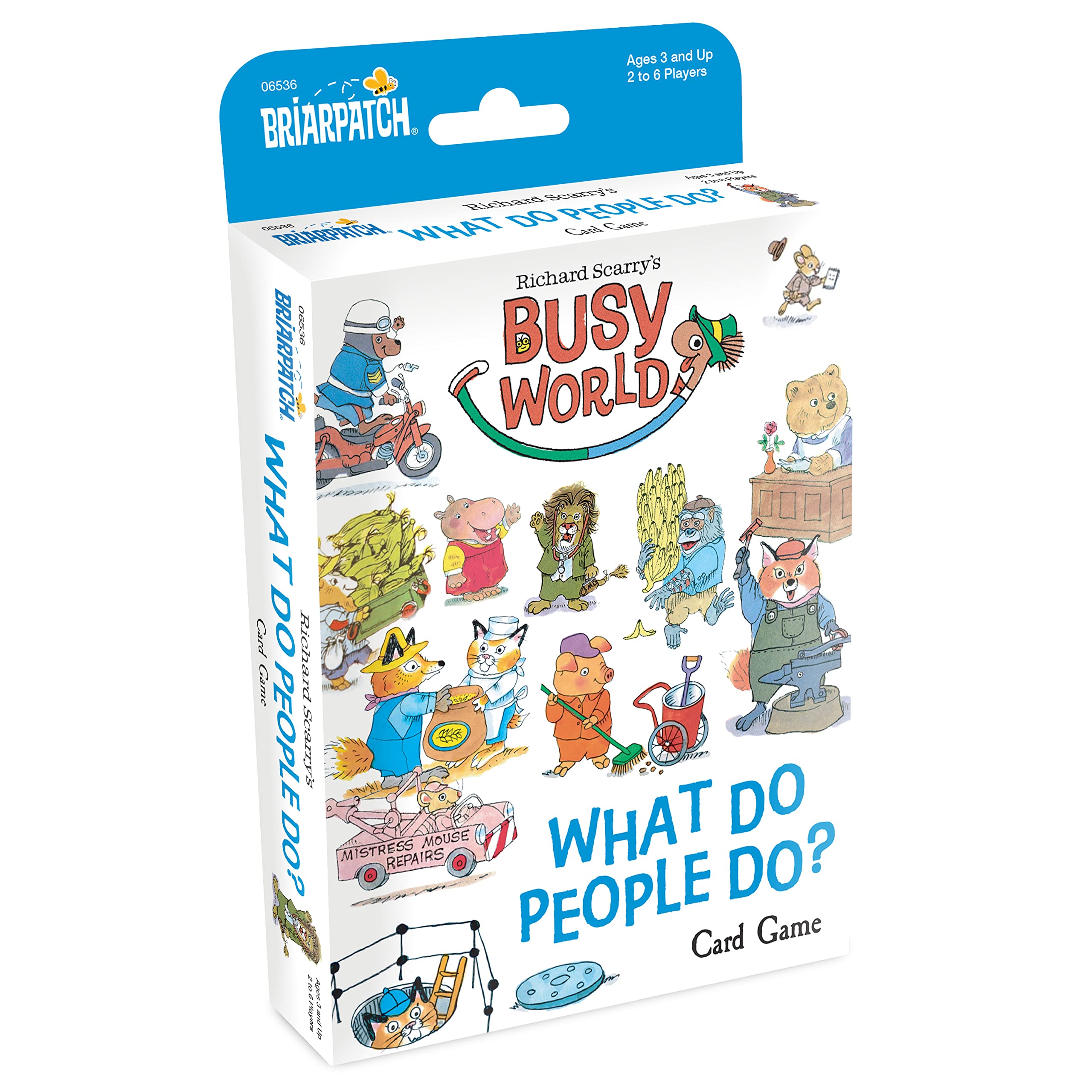 Briarpatch, Richard Scarry's What Do People Do Card Game, Based on Early Reader Books for Preschool, Kindergarten and 1st Grade