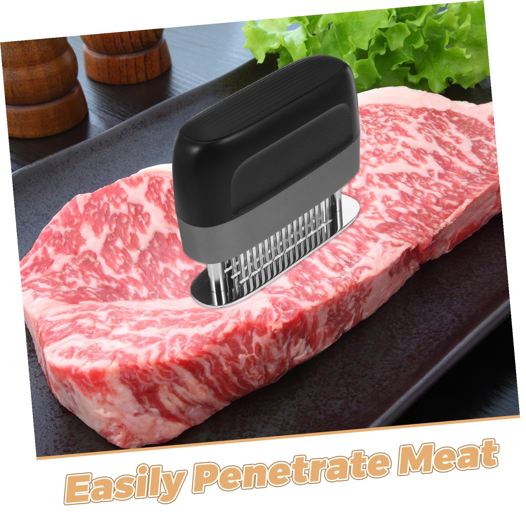 Toyvian Ablandador De Carne Agujas De Acero Inoxidable Herramienta para Ablandar Carne De Res Pavo y Pescado para Cocina y Preparación De Filetes