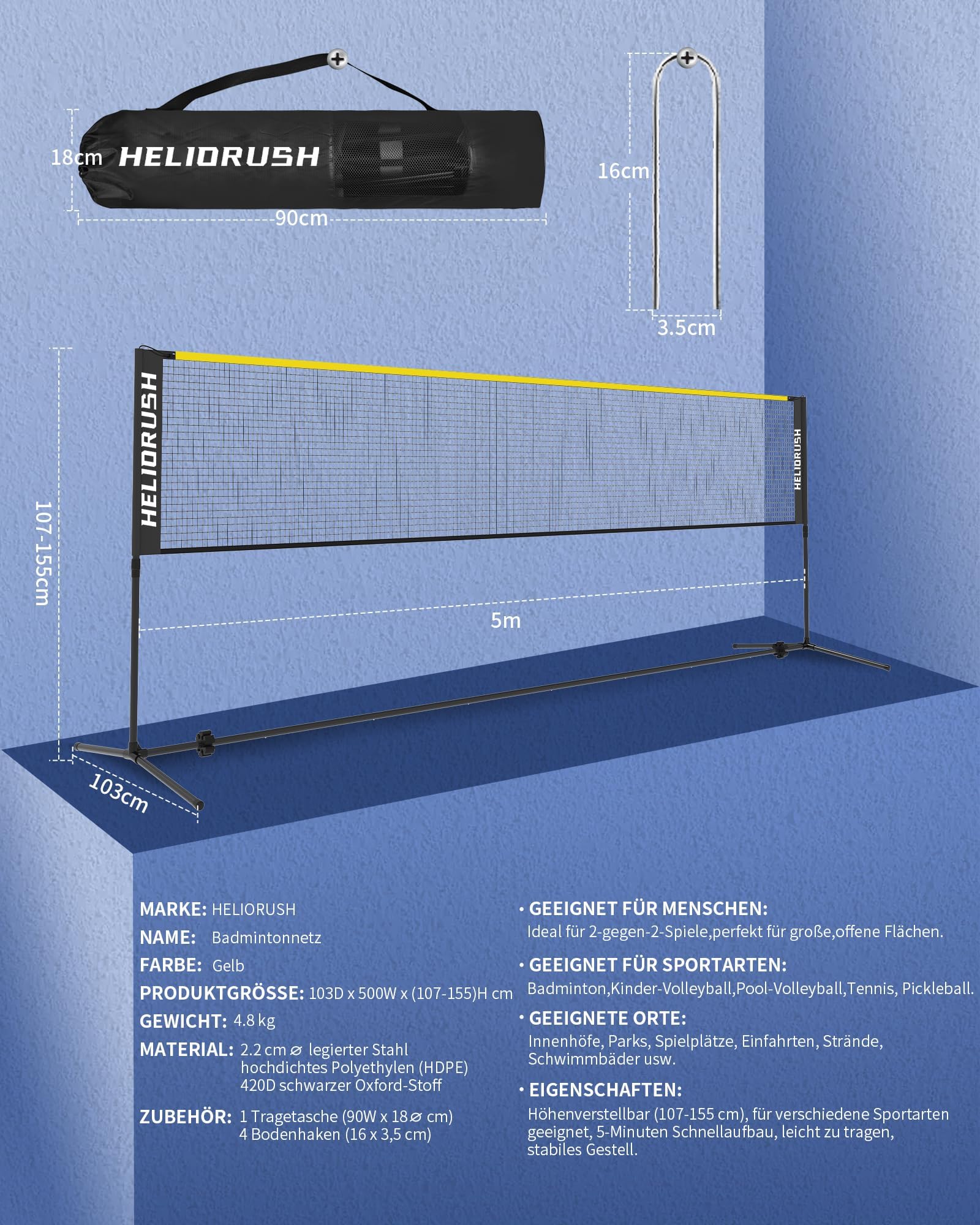 Badminton Net TBN005Y