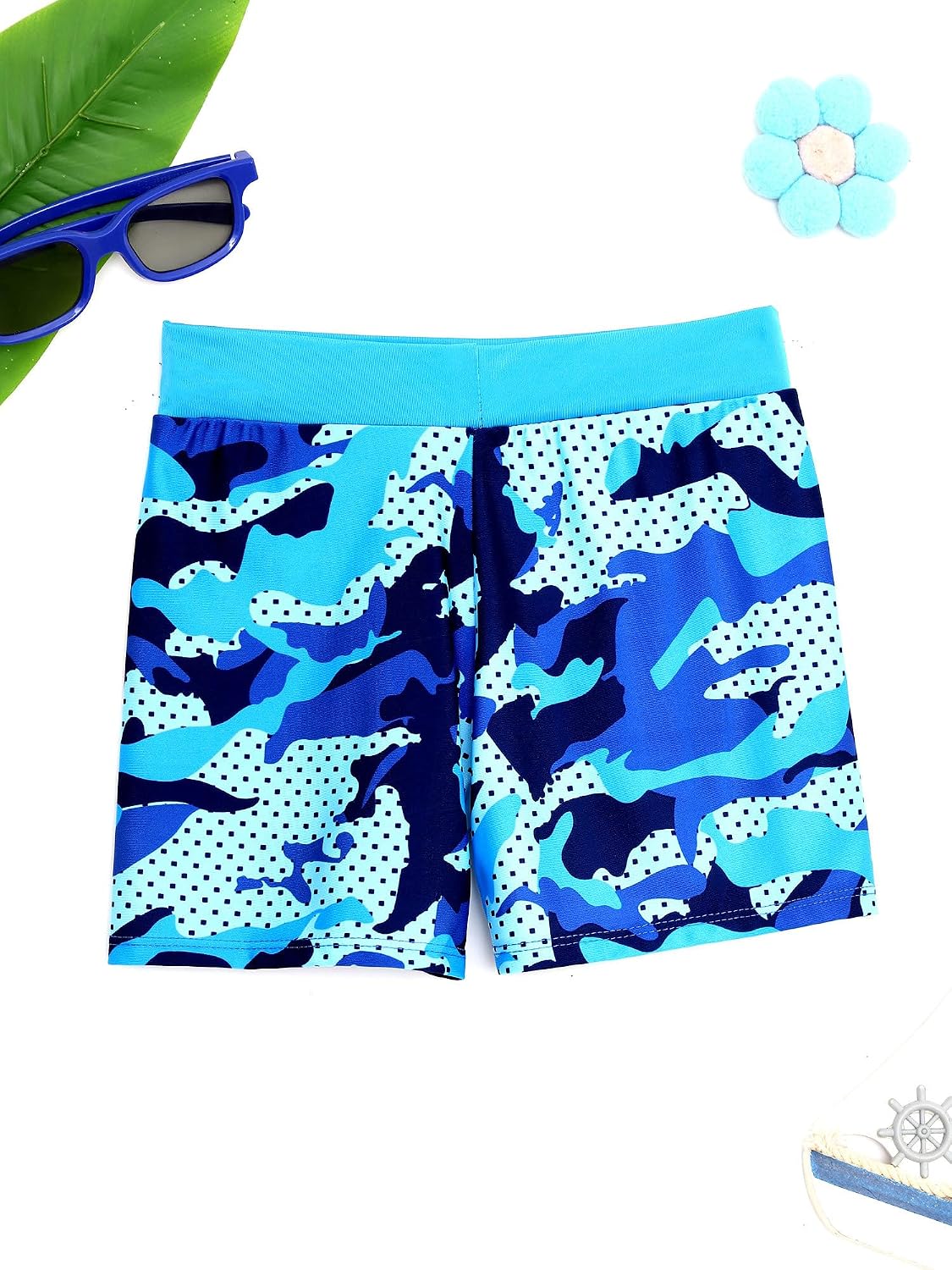 Boy Swimming Shorts Drawstring Kids Board Shorts UPF 50+ Sport Swim Trunks Boxer Briefs