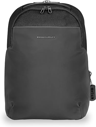 Briggs & Riley Mochila mediana Delve, Negro -, Briggs & Riley Delve - Mochila mediana para laptop, se adapta a portátiles de hasta 15 pulgadas,